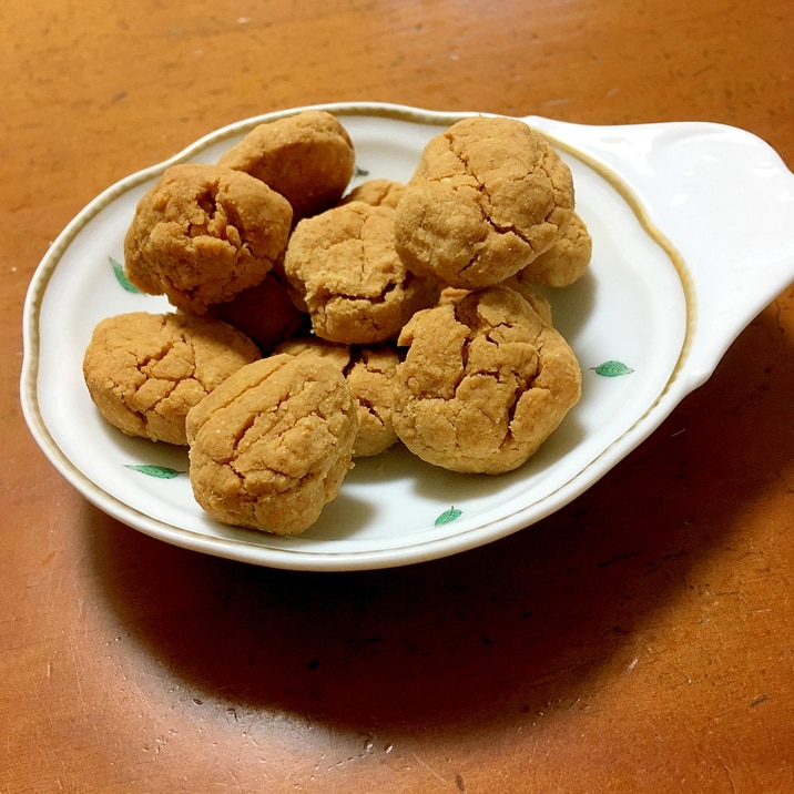 電子レンジde簡単ヘルシーな きな粉クッキー レシピ 作り方 By 健康オタク 楽天レシピ